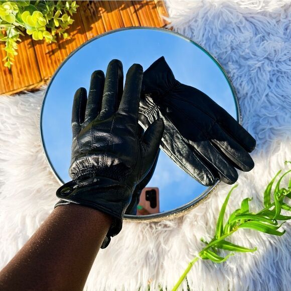 VTG Classic John Kent Leather Blend, Snap Closure Cuff Gloves. - Picture 8 of 11